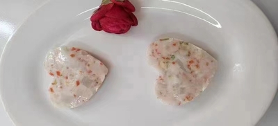 果蔬蝦餅（shrimp cake with fruit and regetables）